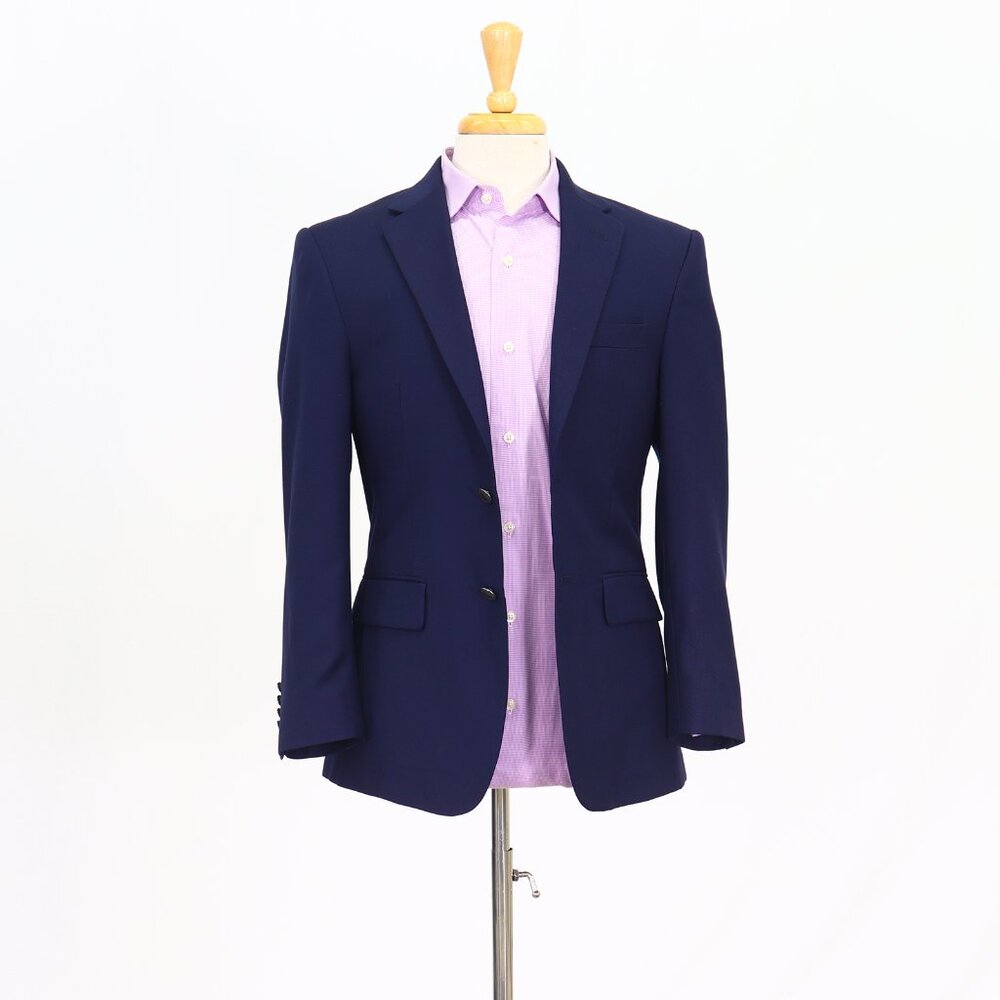 Jos. A. Bank 36S Navy Blazer Sport Coat Jacket 2-Button Solid T477
